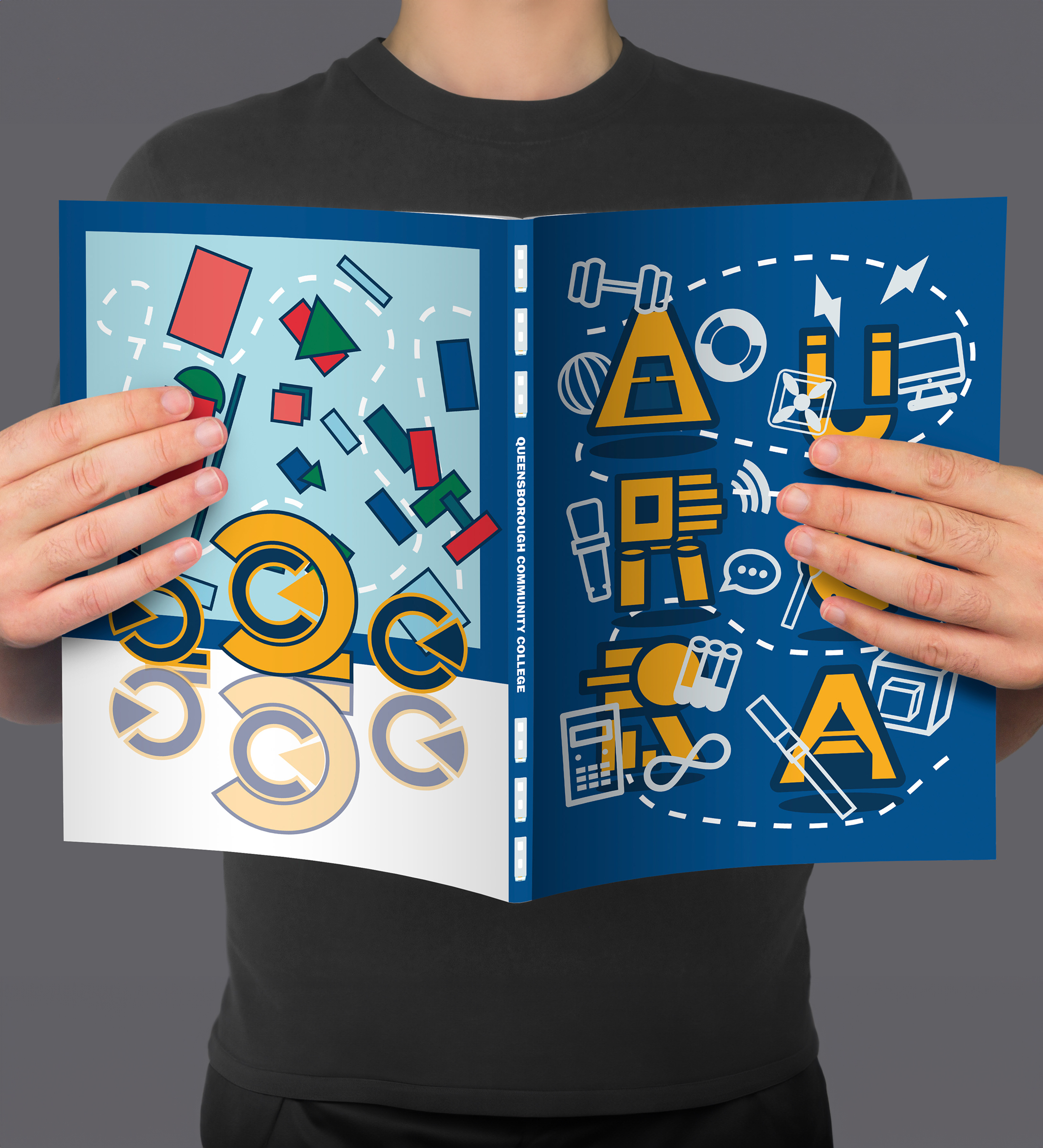 Queensborough Community College Yearbook Maxfolio flow HTML